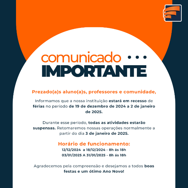 Comunicado Férias 