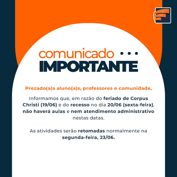 Comunicado Feriado Corpus Christi